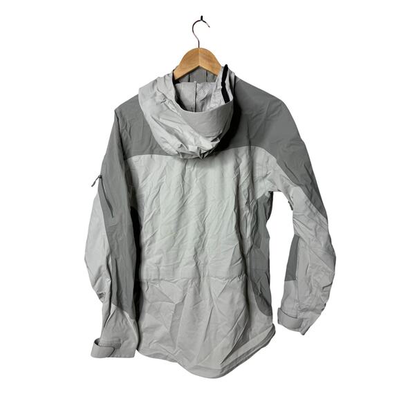 Marmot Jacket Women L Gray Membrain Hooded Waterproof Rain Jacket Outdoors - Picture 2 of 12